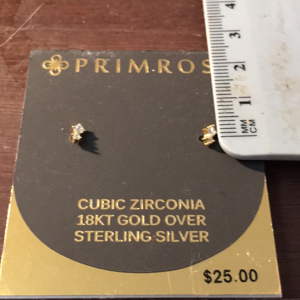 Small stud earrings (pierced)